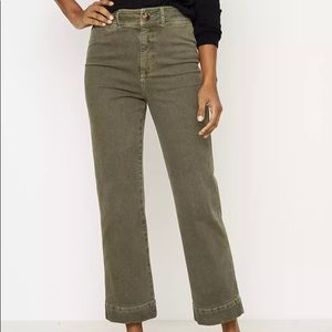 LOFT 27/4 Southern Moss Slim Wide Leg Jeans